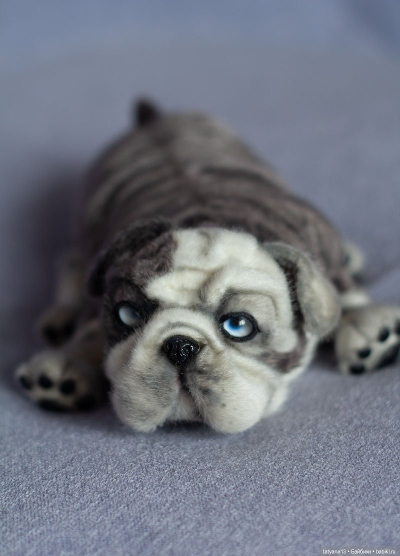 Бульдожий деть Лунтик — Авторские игрушки из разных материалов: синельная проволока (фото 5)