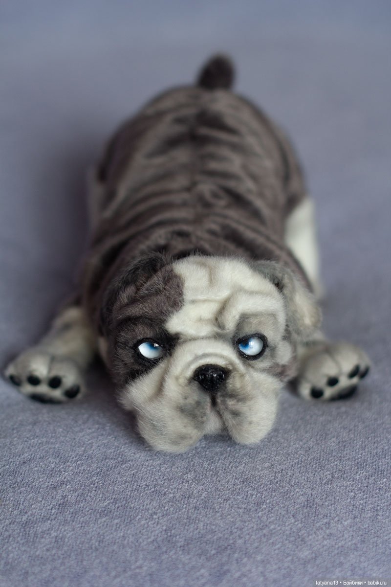 Бульдожий деть Лунтик — Авторские игрушки из разных материалов: синельная проволока (фото 9)