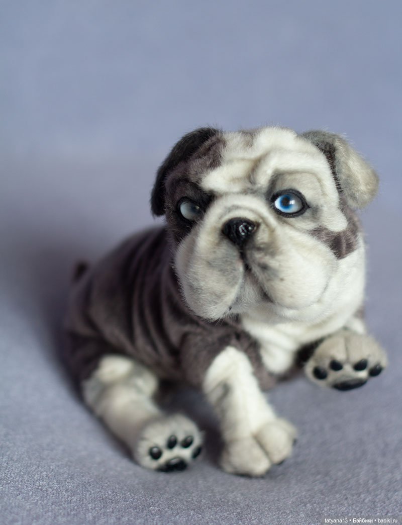 Бульдожий деть Лунтик — Авторские игрушки из разных материалов: синельная проволока