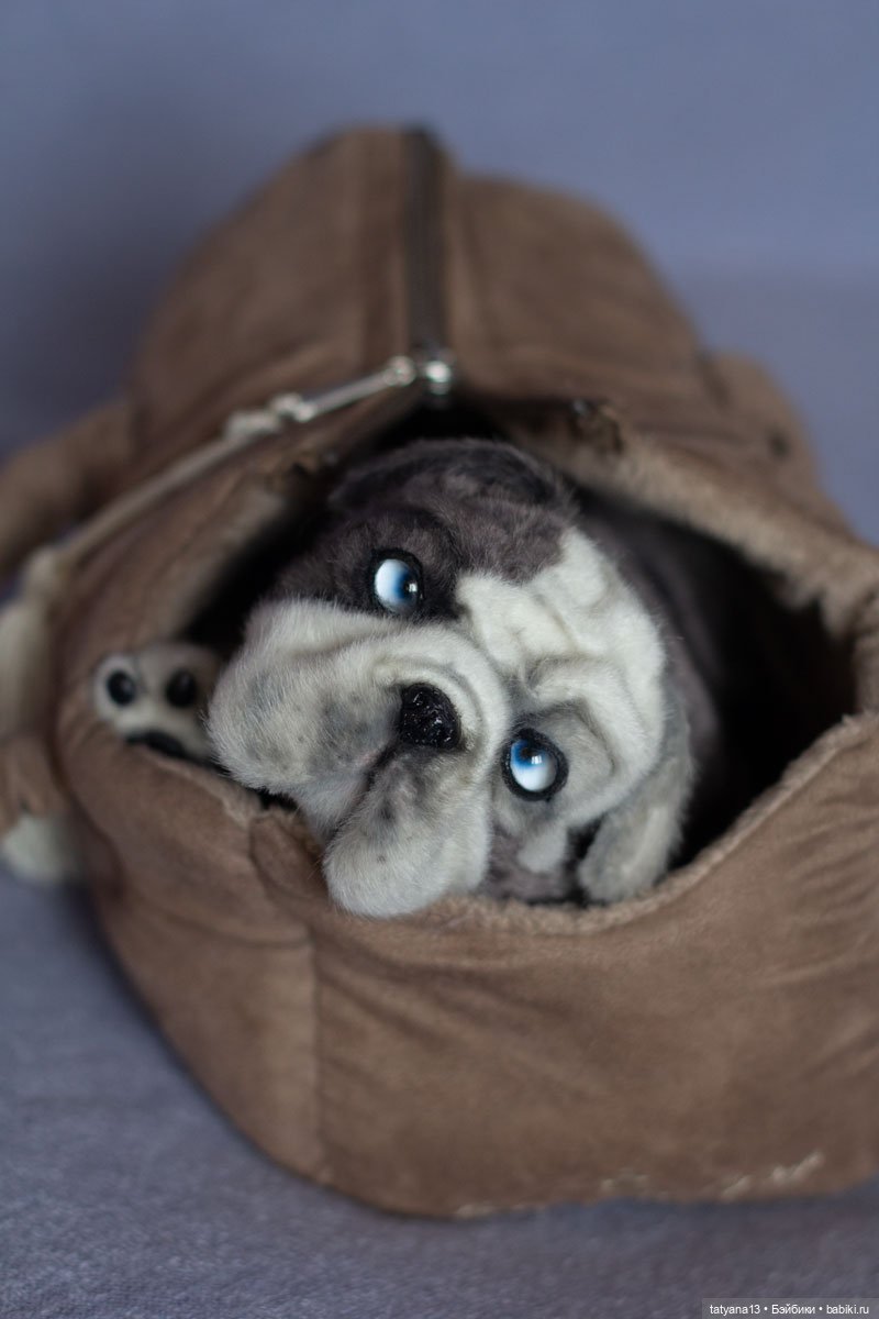 Бульдожий деть Лунтик — Авторские игрушки из разных материалов: синельная проволока (фото 3)