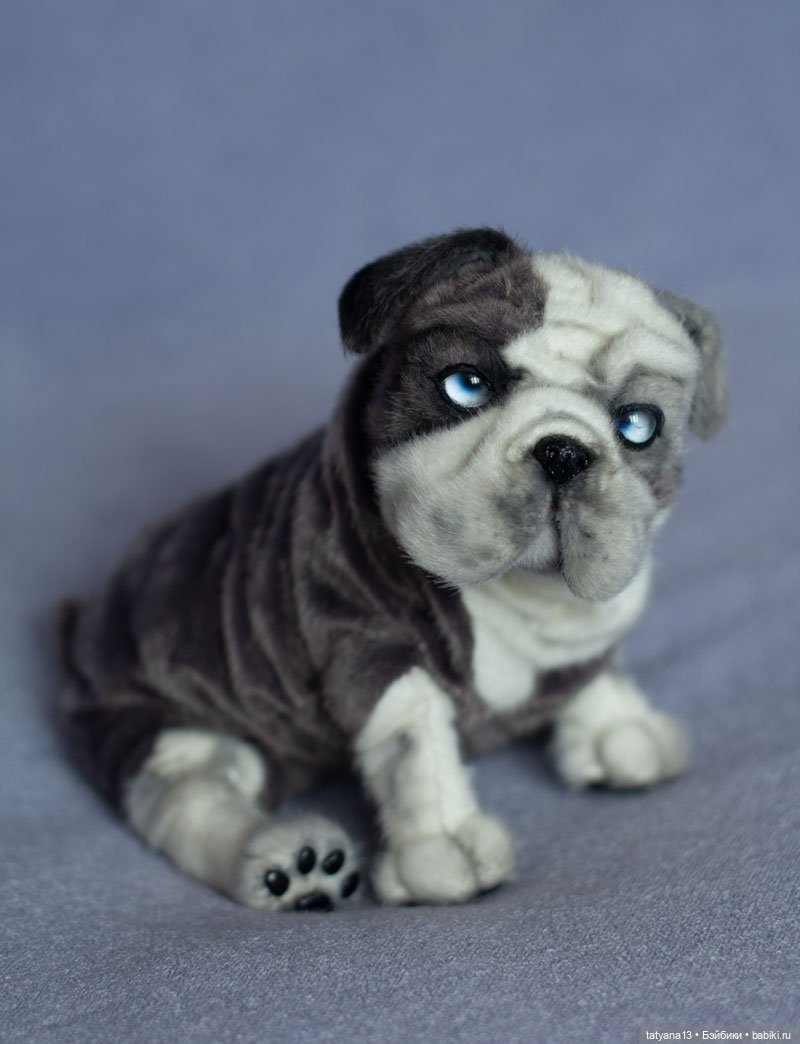 Бульдожий деть Лунтик — Авторские игрушки из разных материалов: синельная проволока