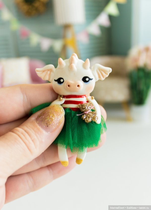 Дракошка Лили — Лепка авторских игрушек и папье (фото 5)