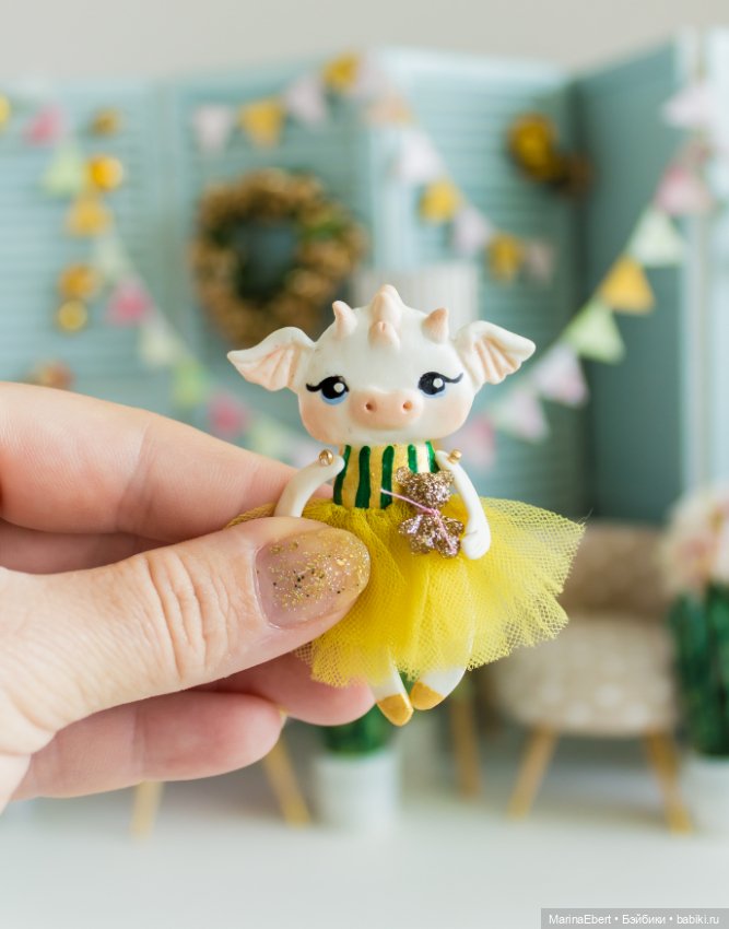 Дракошка Эльза — Лепка авторских игрушек и папье (фото 3)