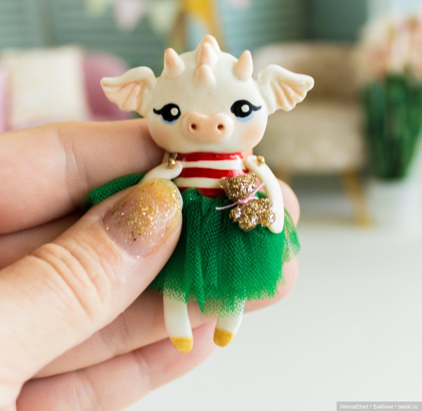 Дракошка Лили — Лепка авторских игрушек и папье (фото 4)