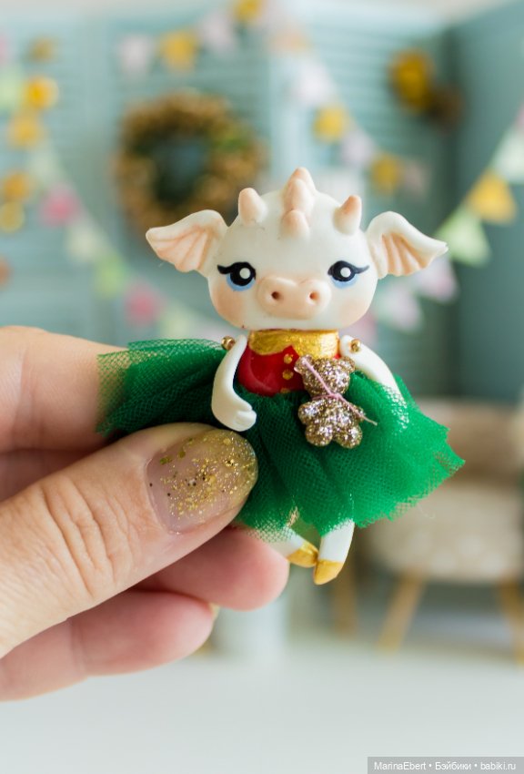 Дракошка Лизи — Лепка авторских игрушек и папье (фото 2)