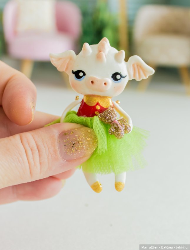 Дракошка Дэрил — Лепка авторских игрушек и папье (фото 3)