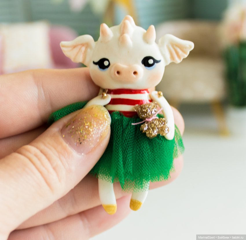 Дракошка Лили — Лепка авторских игрушек и папье (фото 7)