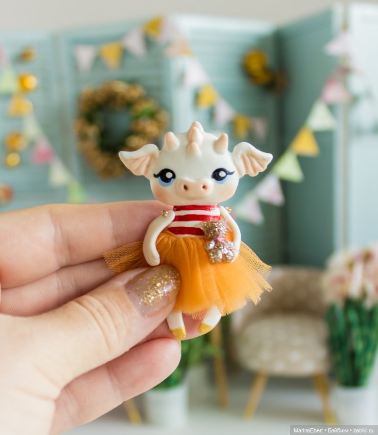 Дракошка Кэтрин — Лепка авторских игрушек и папье (фото 3)