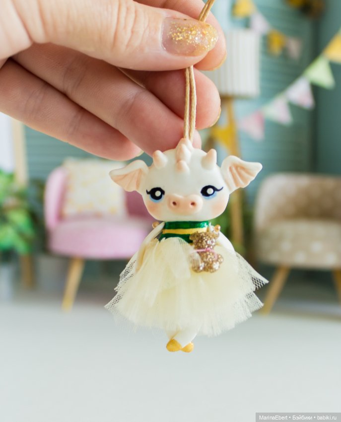 Дракошка Эмми — Лепка авторских игрушек и папье (фото 2)