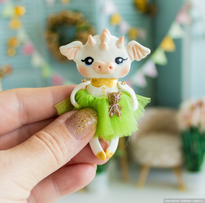 Дракошка Аллин — Лепка авторских игрушек и папье (фото 4)