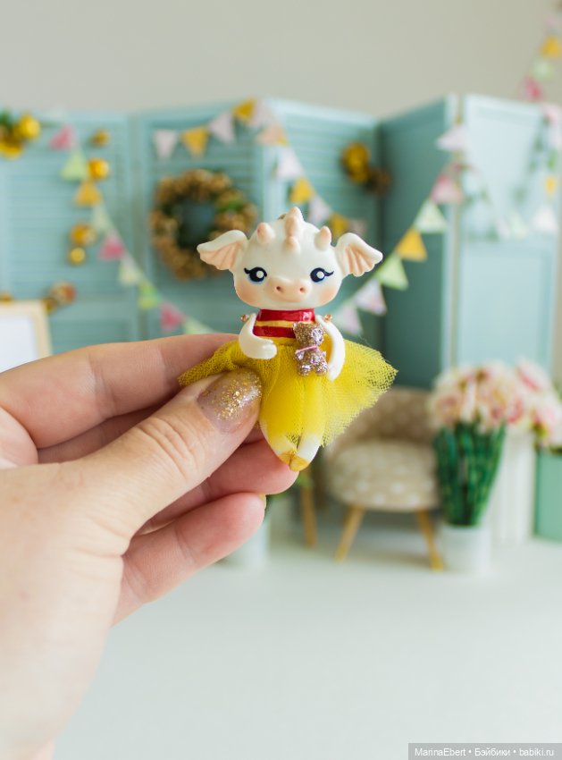 Дракошка Рита — Лепка авторских игрушек и папье (фото 3)