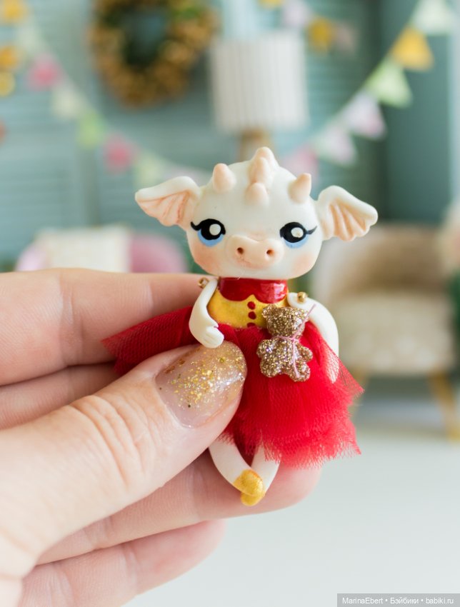 Дракошка Мэри — Лепка авторских игрушек и папье (фото 2)