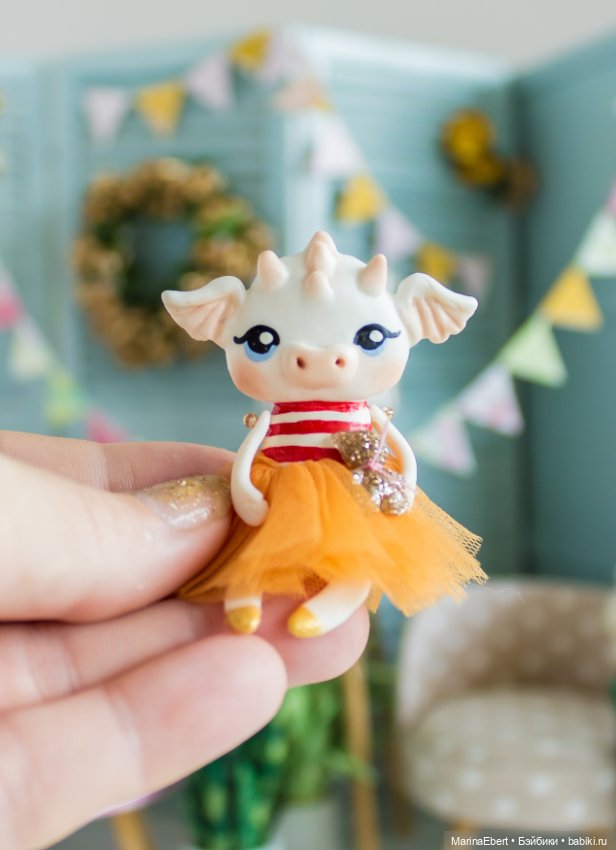 Дракошка Кэтрин — Лепка авторских игрушек и папье (фото 7)