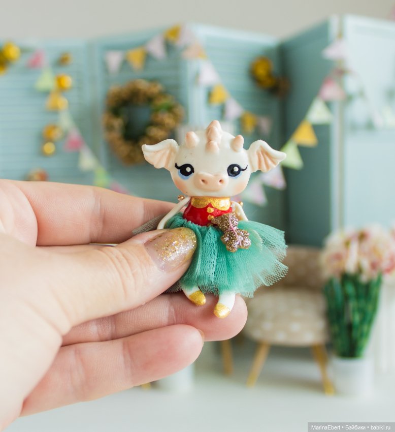 Дракошка Вера — Лепка авторских игрушек и папье (фото 5)