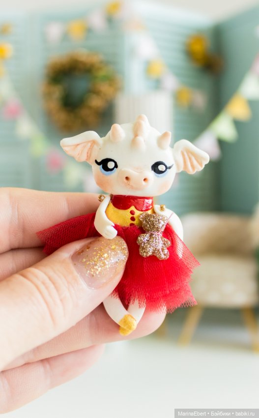 Дракошка Мэри — Лепка авторских игрушек и папье (фото 4)