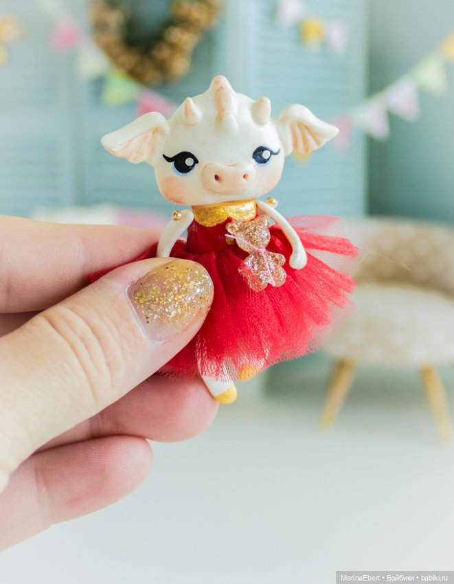 Дракошка Вэлари — Лепка авторских игрушек и папье (фото 2)