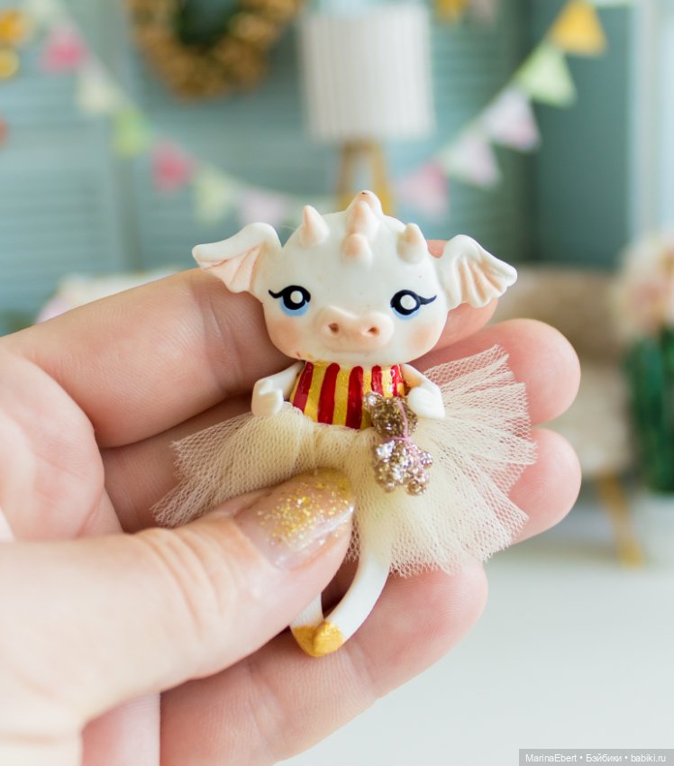 Дракошка Марли — Лепка авторских игрушек и папье (фото 3)