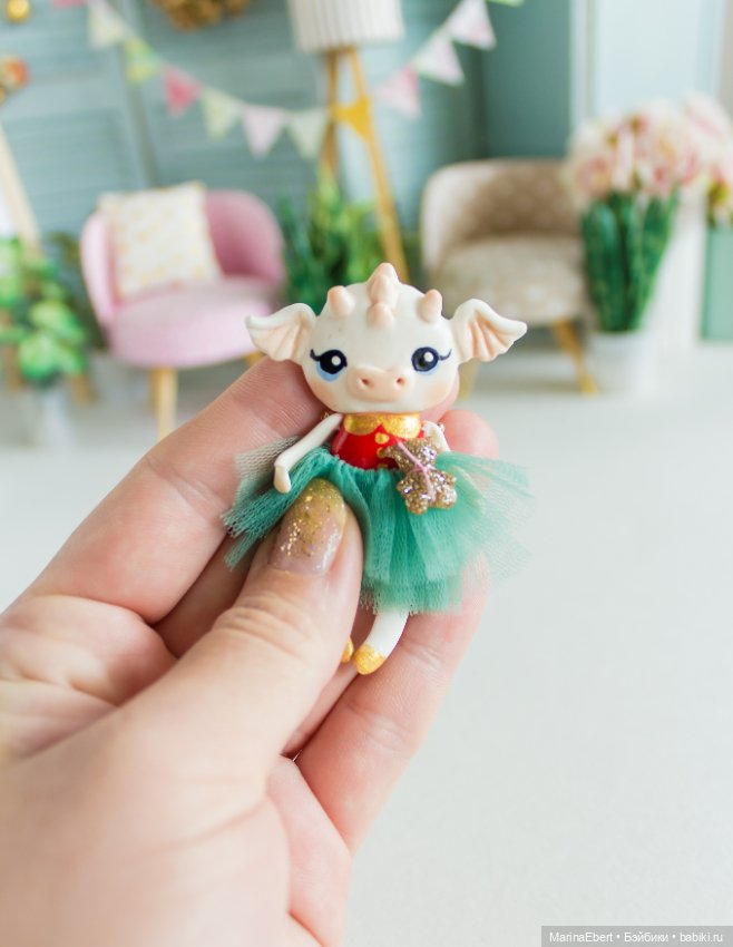 Дракошка Вера — Лепка авторских игрушек и папье (фото 6)