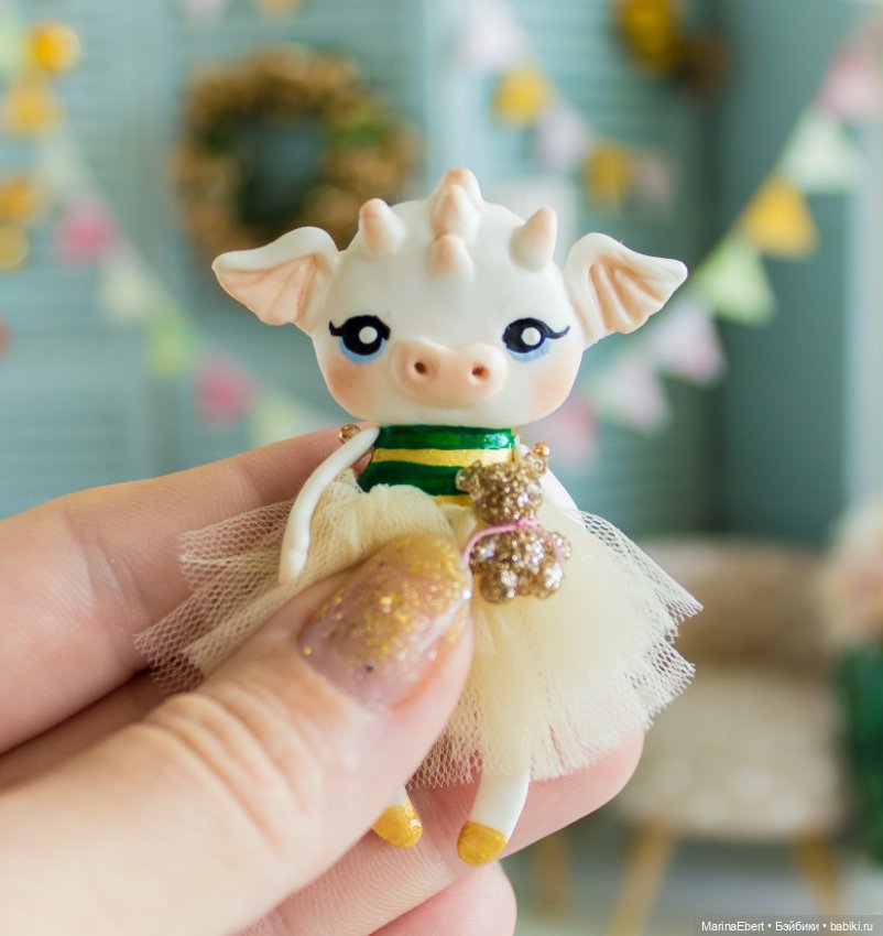 Дракошка Эмми — Лепка авторских игрушек и папье (фото 4)