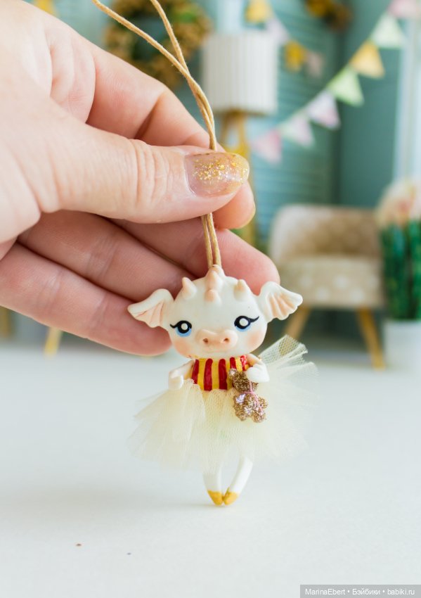 Дракошка Марли — Лепка авторских игрушек и папье (фото 2)