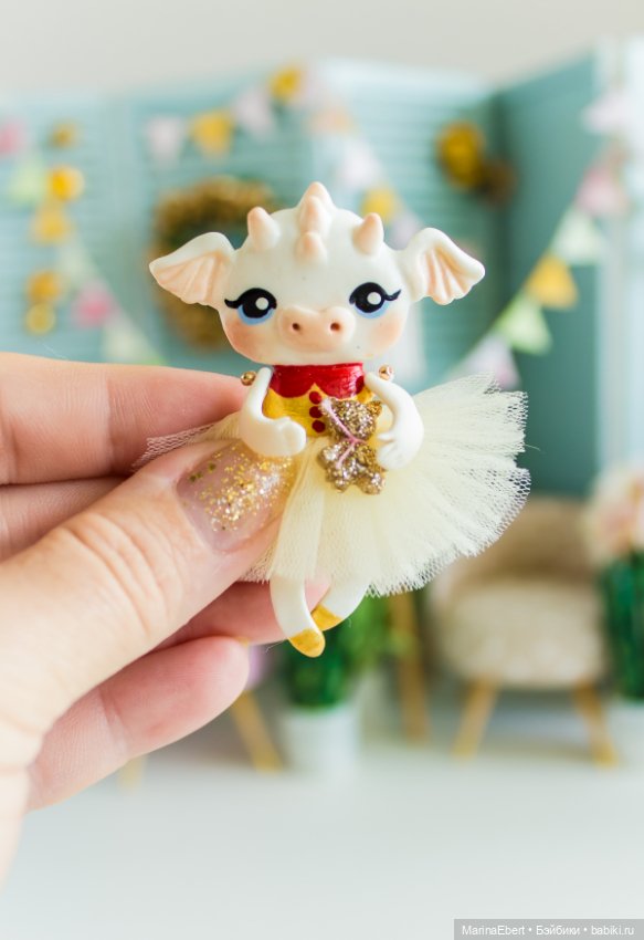 Дракошка Элен — Лепка авторских игрушек и папье (фото 6)