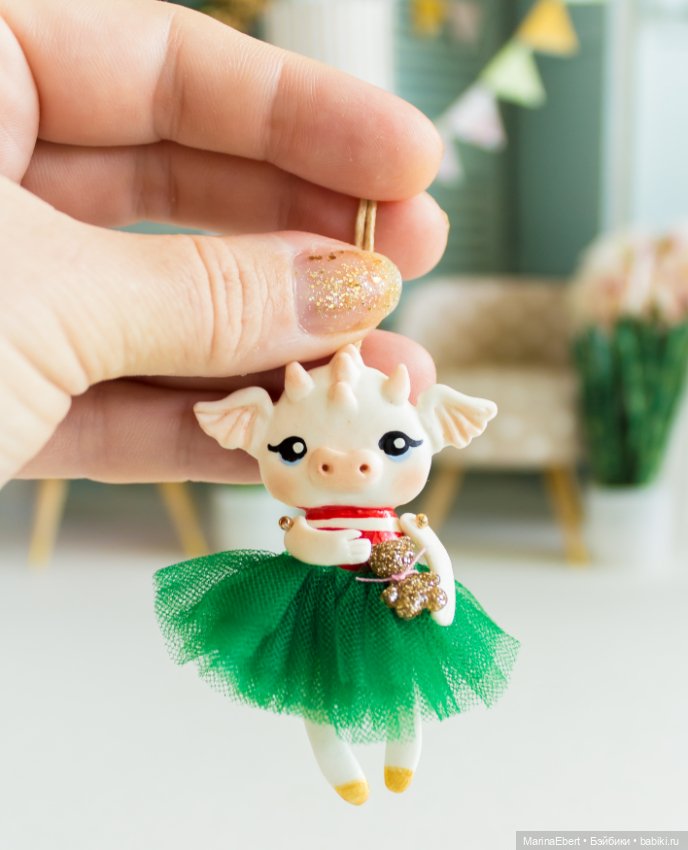 Дракошка Лили — Лепка авторских игрушек и папье (фото 3)