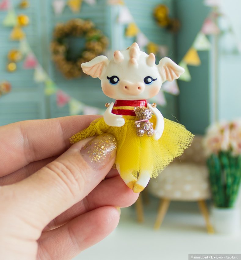 Дракошка Рита — Лепка авторских игрушек и папье (фото 4)