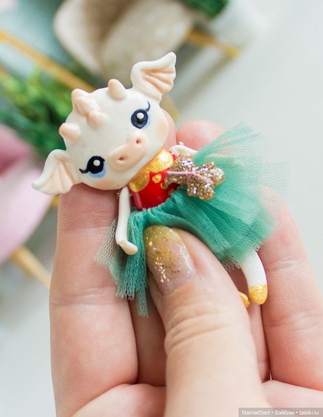 Дракошка Вера — Лепка авторских игрушек и папье (фото 7)