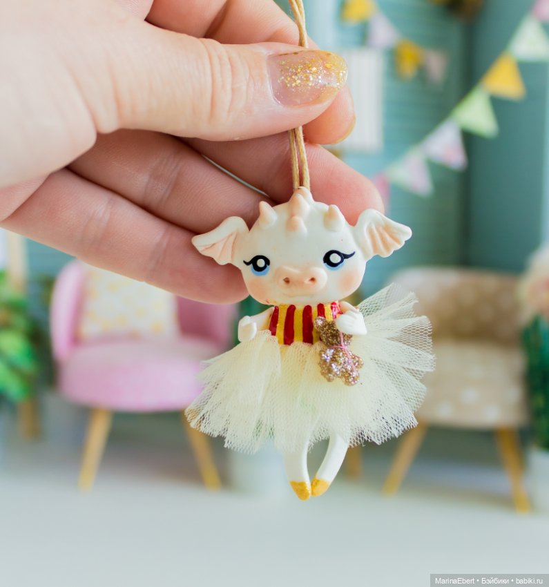 Дракошка Марли — Лепка авторских игрушек и папье (фото 7)