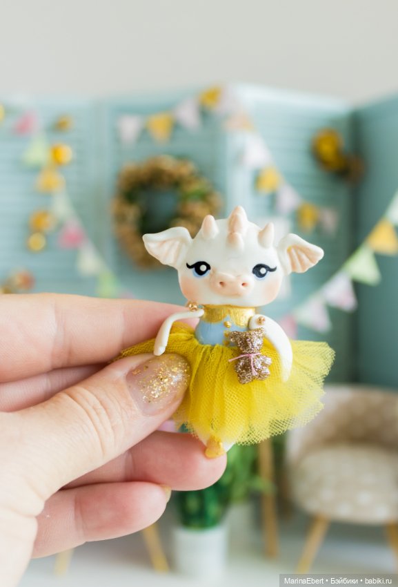 Дракошка Кэрри — Лепка авторских игрушек и папье (фото 2)