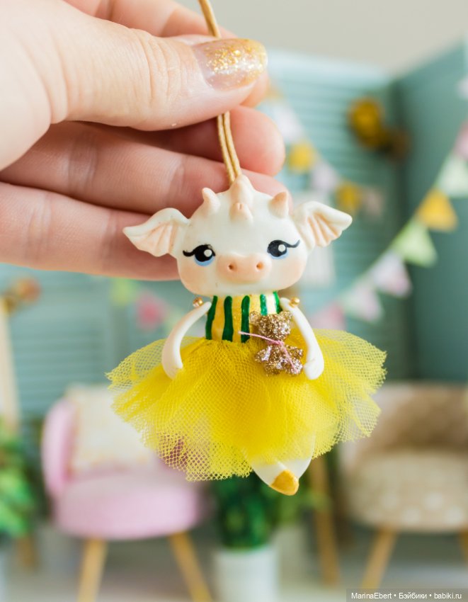 Дракошка Эльза — Лепка авторских игрушек и папье