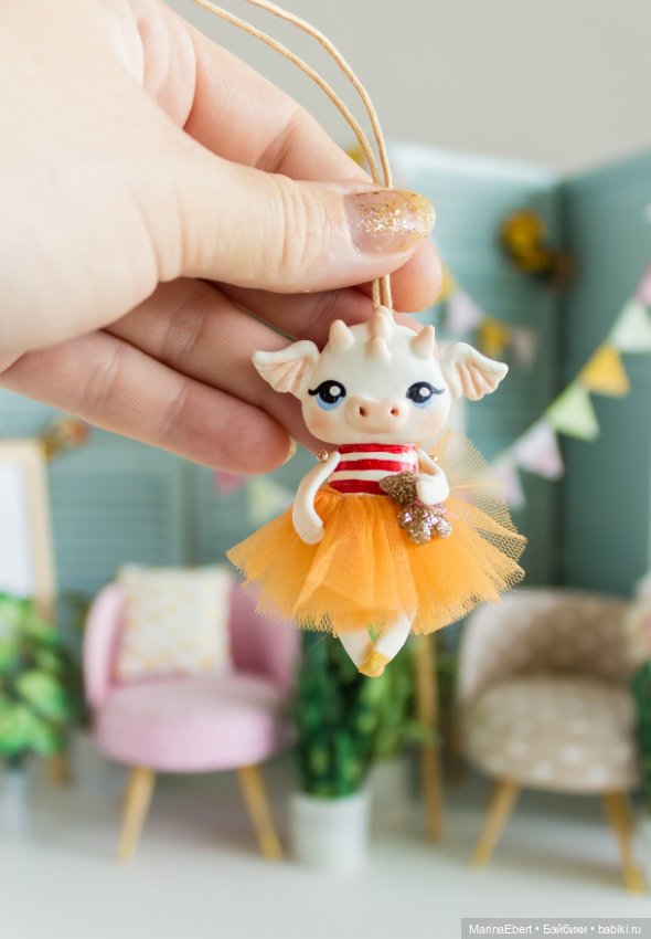 Дракошка Кэтрин — Лепка авторских игрушек и папье (фото 8)