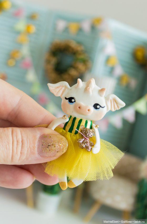 Дракошка Эльза — Лепка авторских игрушек и папье (фото 2)