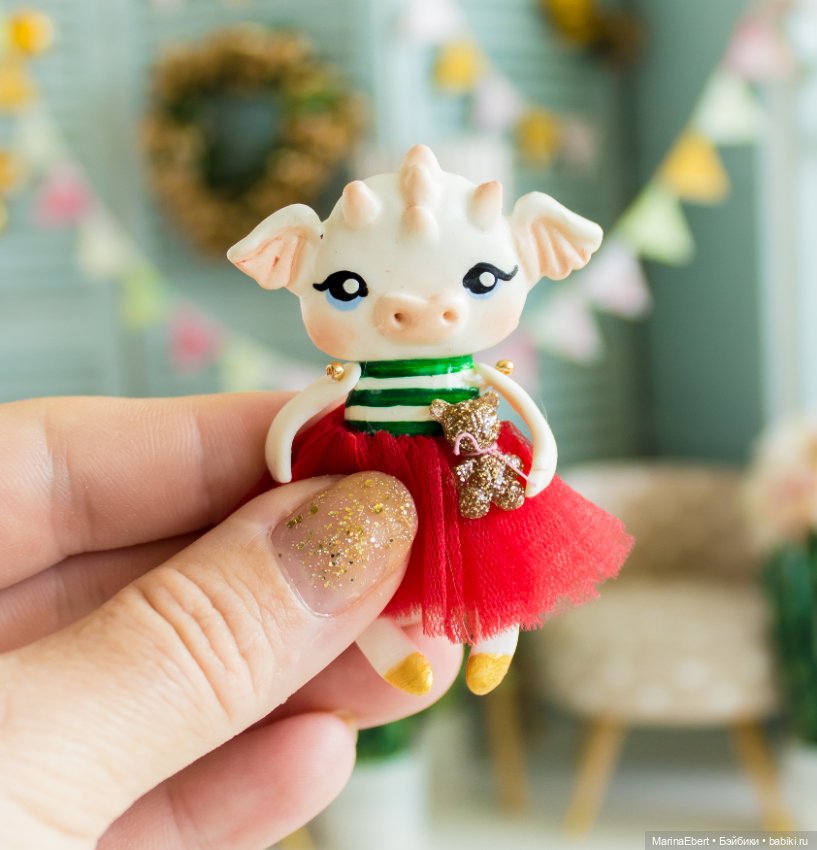 Дракошка Вики — Лепка авторских игрушек и папье (фото 4)