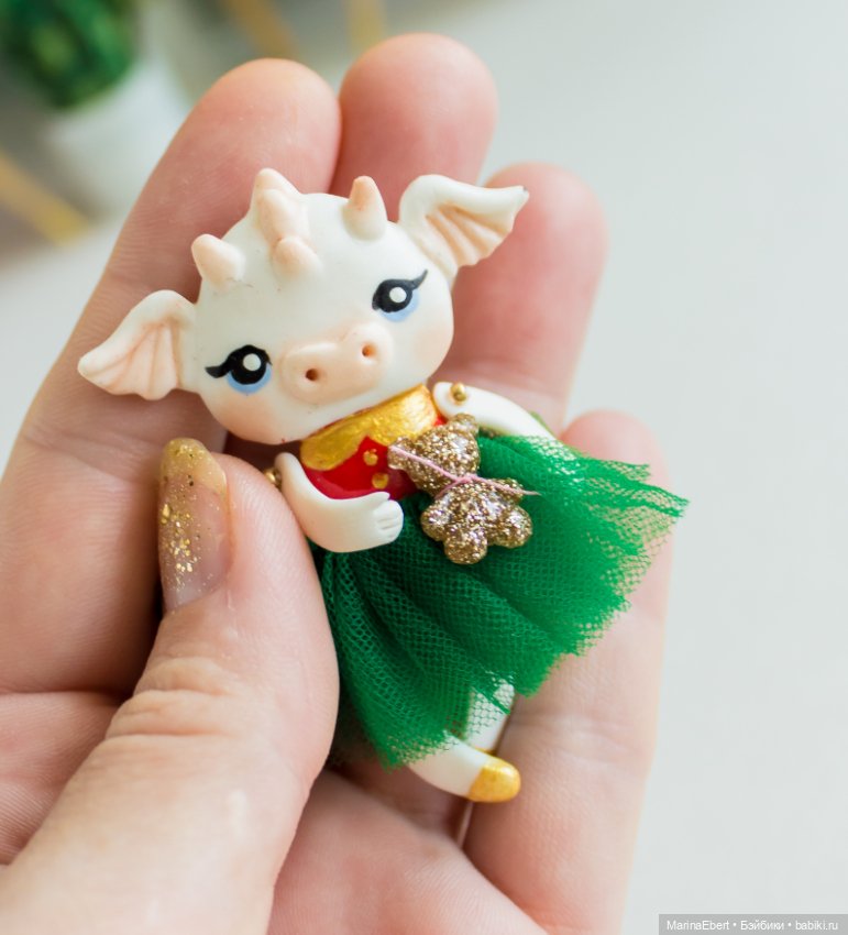 Дракошка Лизи — Лепка авторских игрушек и папье (фото 5)