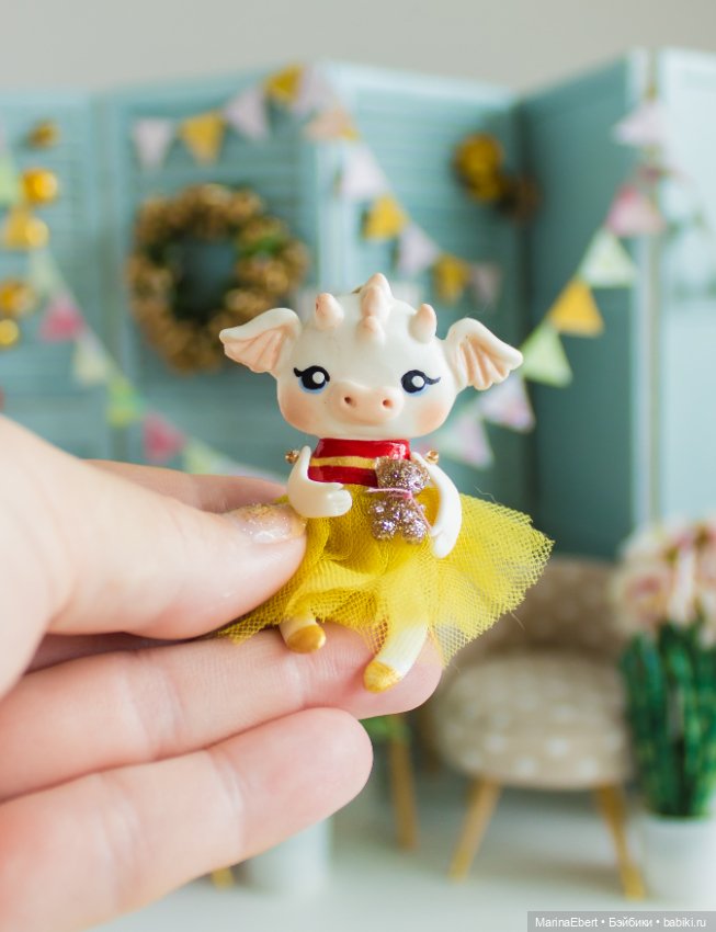 Дракошка Рита — Лепка авторских игрушек и папье (фото 5)