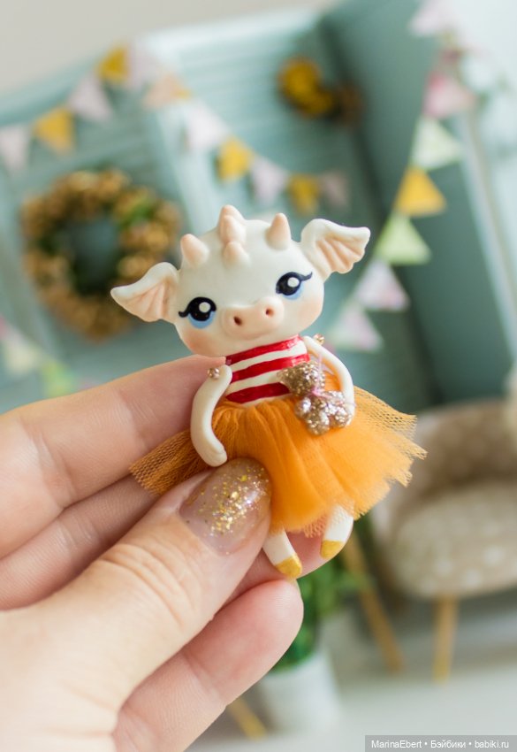 Дракошка Кэтрин — Лепка авторских игрушек и папье (фото 4)