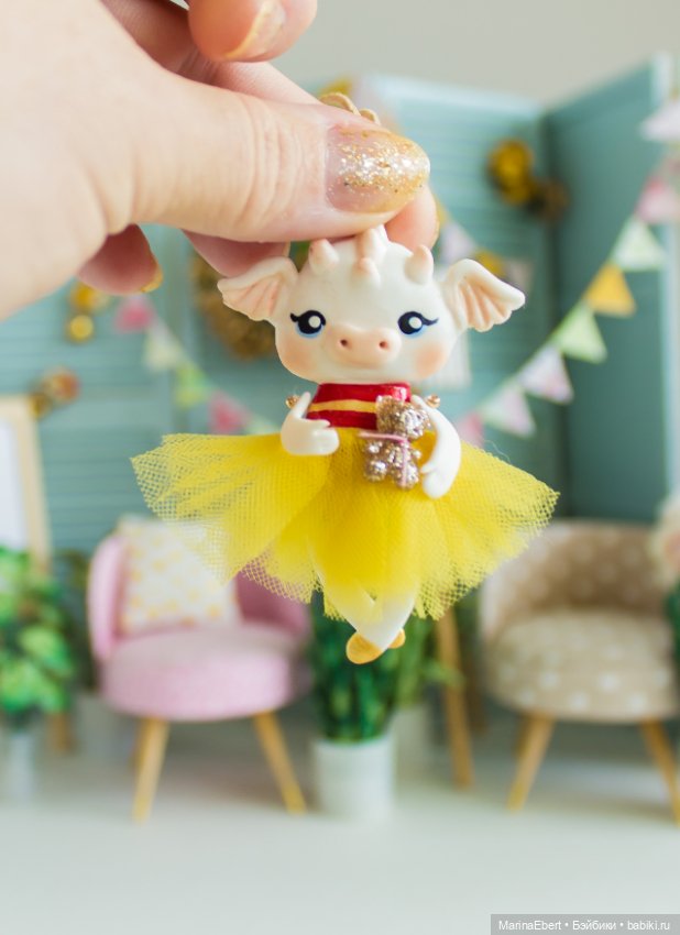 Дракошка Рита — Лепка авторских игрушек и папье (фото 7)