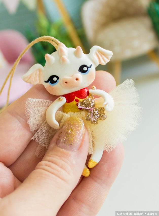 Дракошка Элен — Лепка авторских игрушек и папье (фото 3)