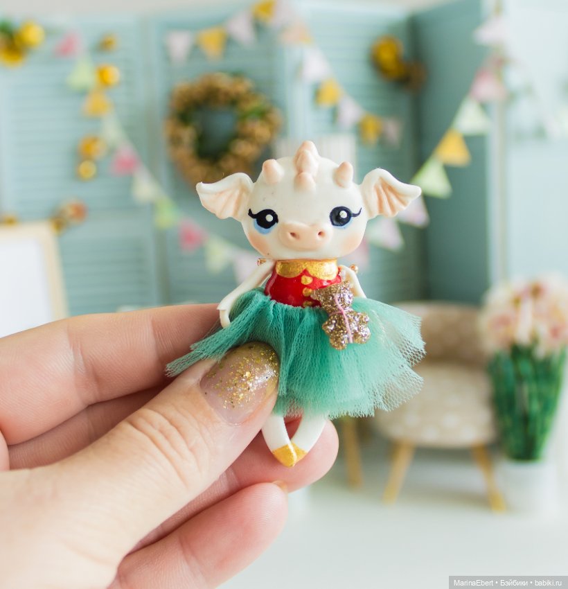 Дракошка Вера — Лепка авторских игрушек и папье (фото 4)