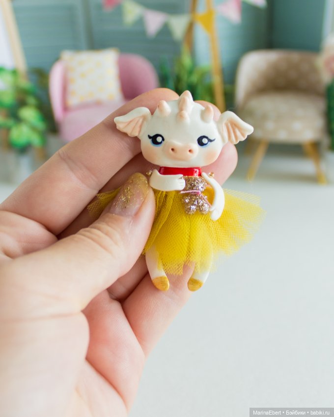 Дракошка Рита — Лепка авторских игрушек и папье (фото 6)