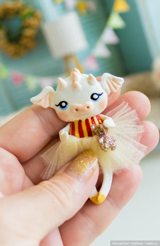 Дракошка Марли — Лепка авторских игрушек и папье (фото 4)