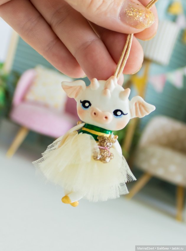 Дракошка Эмми — Лепка авторских игрушек и папье