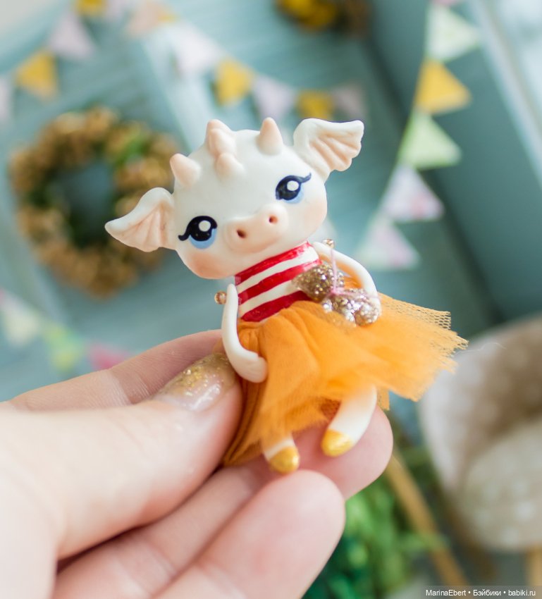 Дракошка Кэтрин — Лепка авторских игрушек и папье (фото 6)