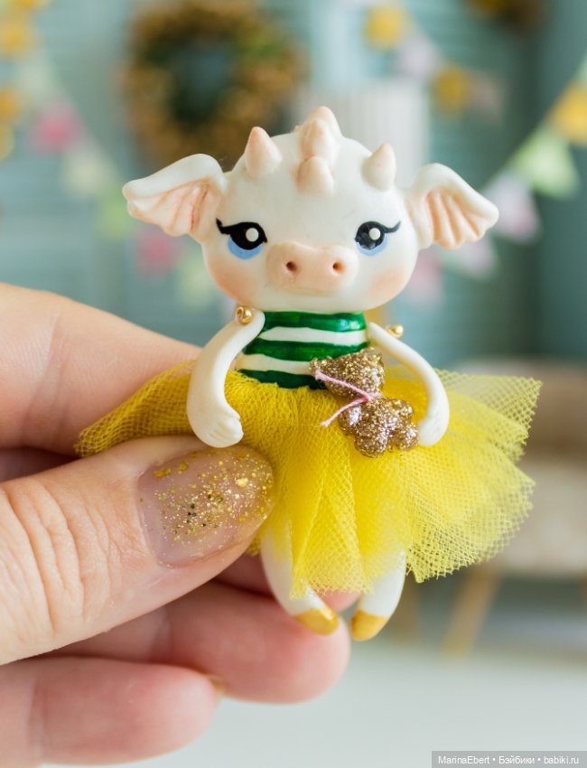 Дракошка Лори — Лепка авторских игрушек и папье (фото 6)