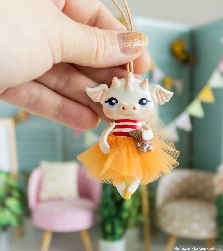 Дракошка Кэтрин — Лепка авторских игрушек и папье