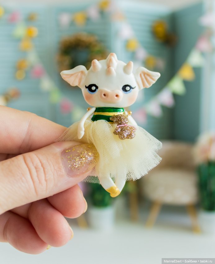 Дракошка Эмми — Лепка авторских игрушек и папье (фото 8)