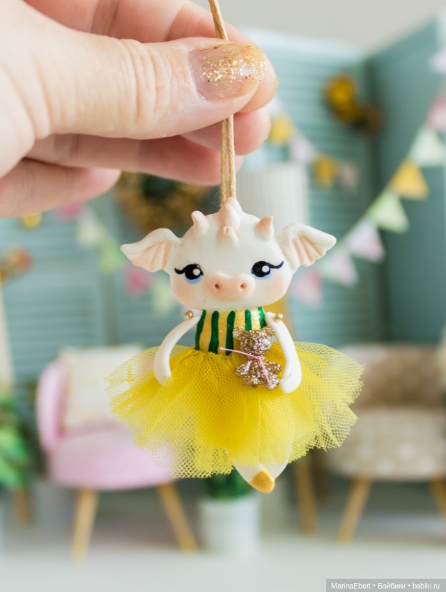 Дракошка Эльза — Лепка авторских игрушек и папье (фото 6)