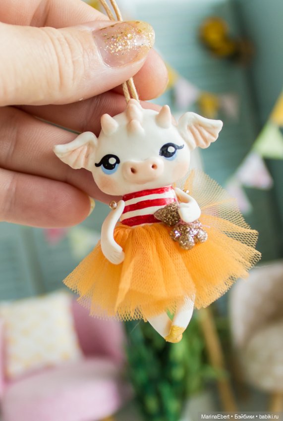 Дракошка Кэтрин — Лепка авторских игрушек и папье (фото 2)