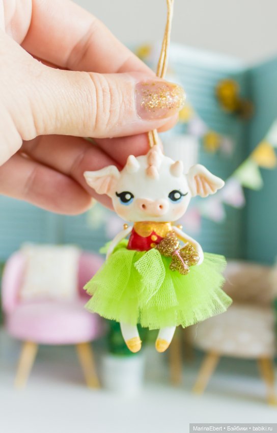 Дракошка Дэрил — Лепка авторских игрушек и папье (фото 7)